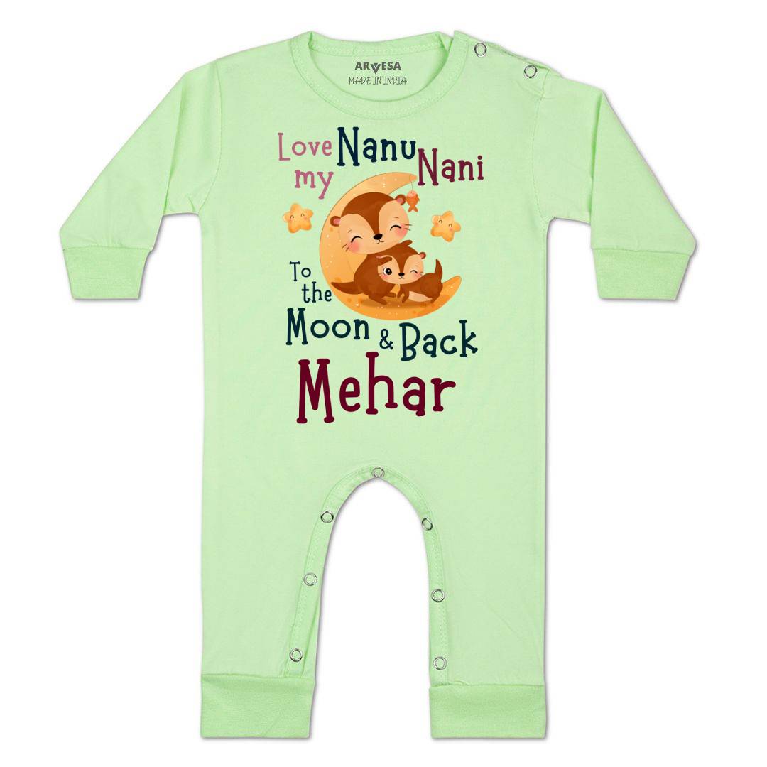 Arvesa Nanu Nani Love Moon & Back Baby Boy & Girl Dress