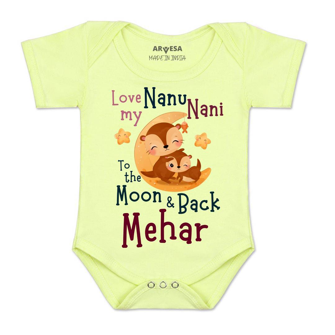 Arvesa Nanu Nani Love Moon & Back Baby Boy & Girl Dress