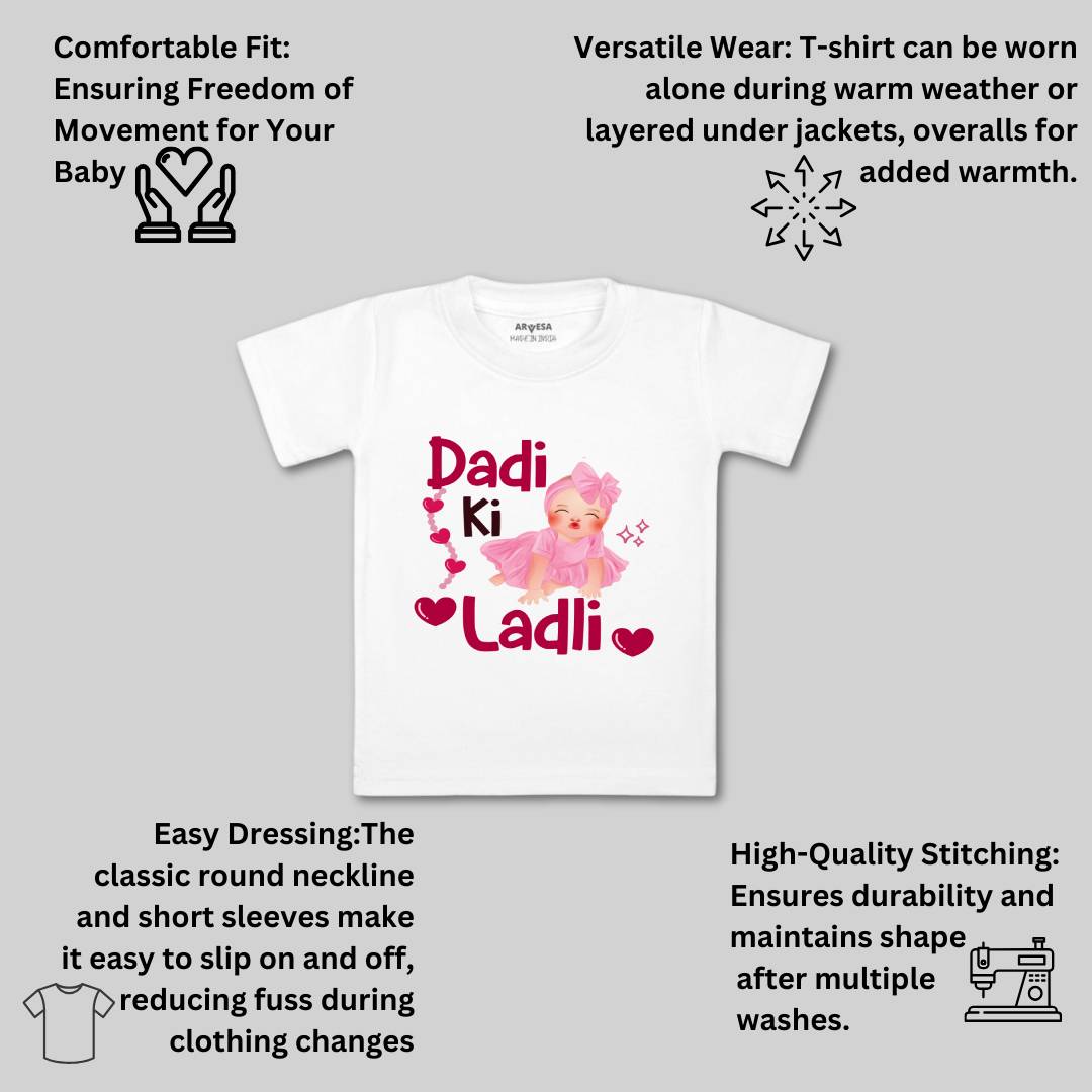 Arvesa Dadi Ki Ladli Design-1255 White 0-3 Months Jumpsuit for Baby Boy & Girl dress .