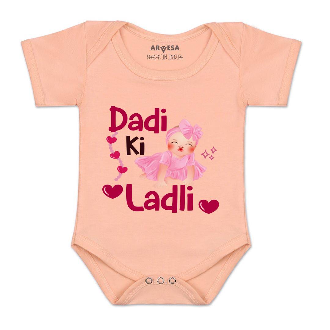 Arvesa Dadi Ki Ladli Design-1255 White 0-3 Months Jumpsuit for Baby Boy & Girl dress .