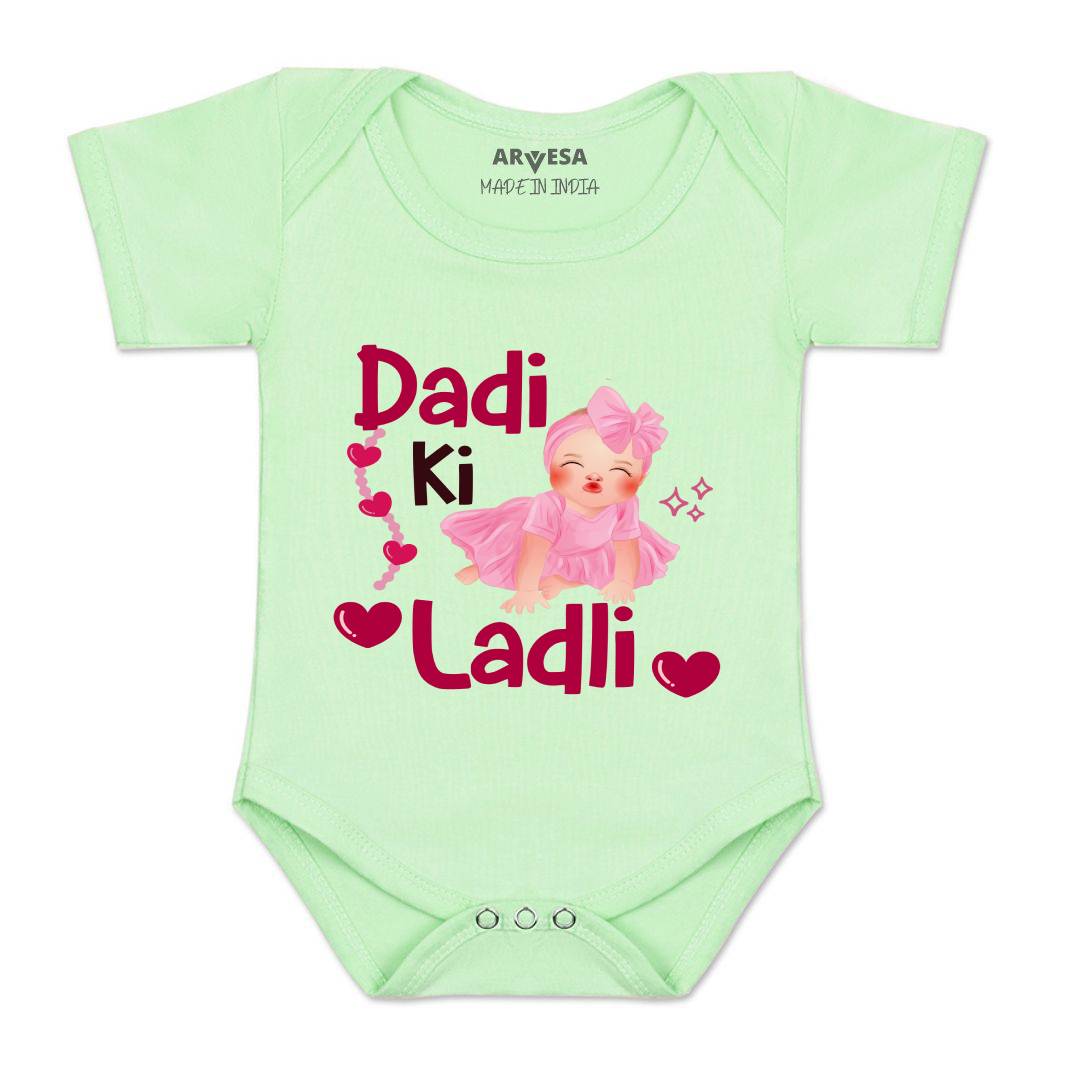 Arvesa Dadi Ki Ladli Design-1255 White 0-3 Months Jumpsuit for Baby Boy & Girl dress .