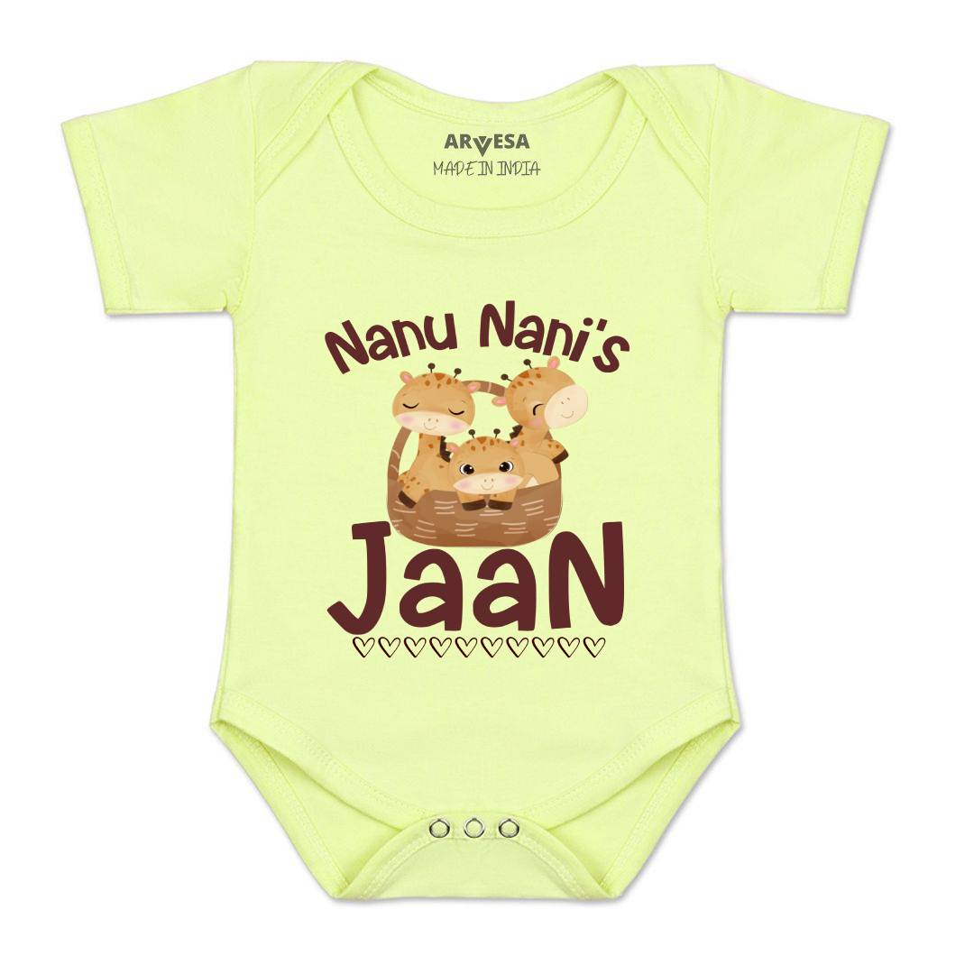 Arvesa Nanu Nani'S Jaan Design-1258 White 0-3 Months Jumpsuit for Baby Boy & Girl dress .