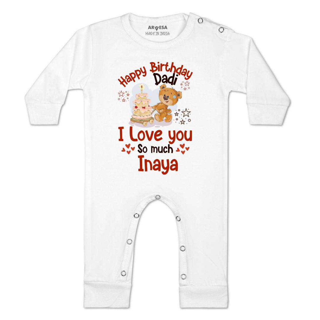 Arvesa Happy Birthday Dadi Baby Boy & Girl Dress