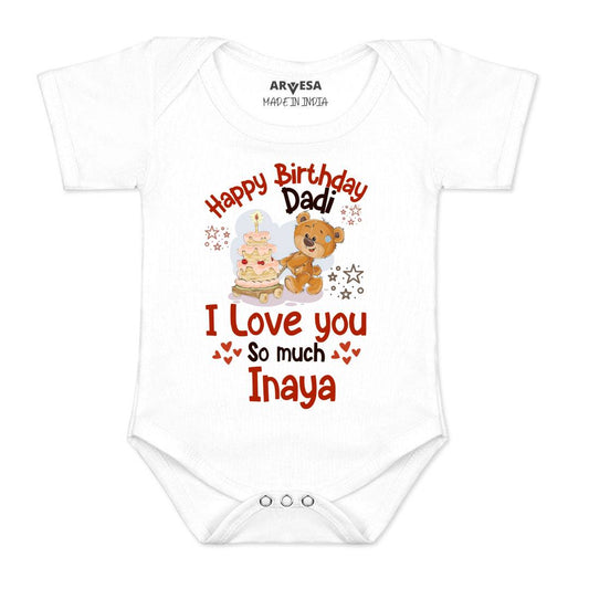 Arvesa Happy Birthday Dadi Baby Boy & Girl Dress