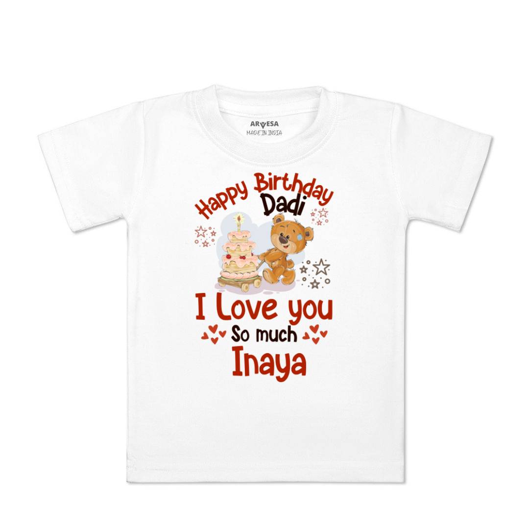 Arvesa Happy Birthday Dadi Baby Boy & Girl Dress