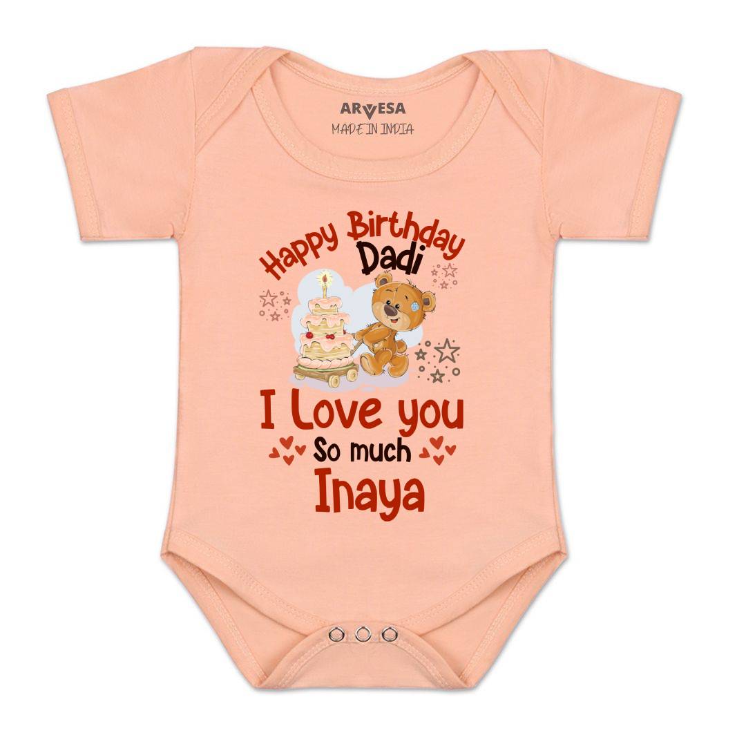 Arvesa Happy Birthday Dadi Baby Boy & Girl Dress