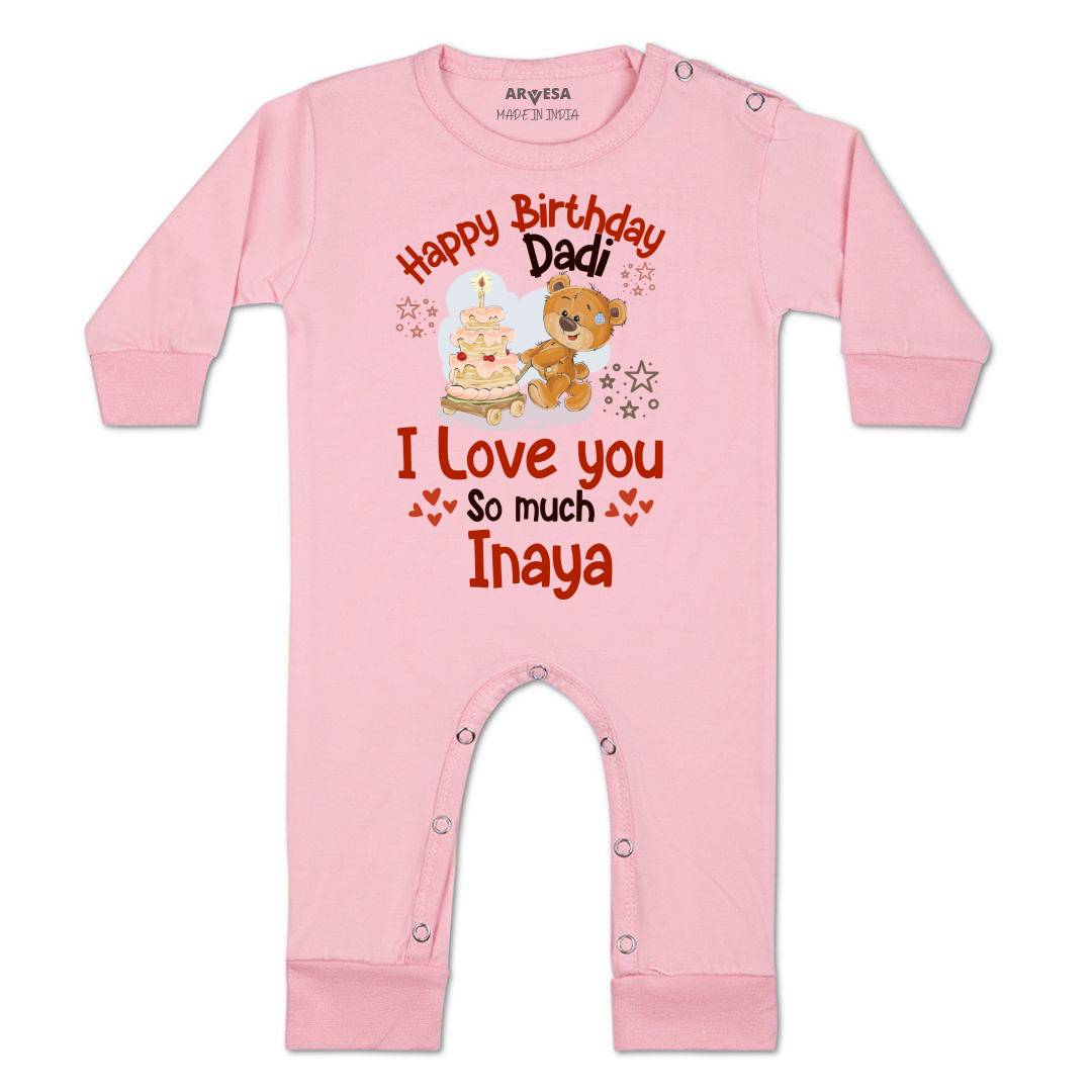 Arvesa Happy Birthday Dadi Baby Boy & Girl Dress