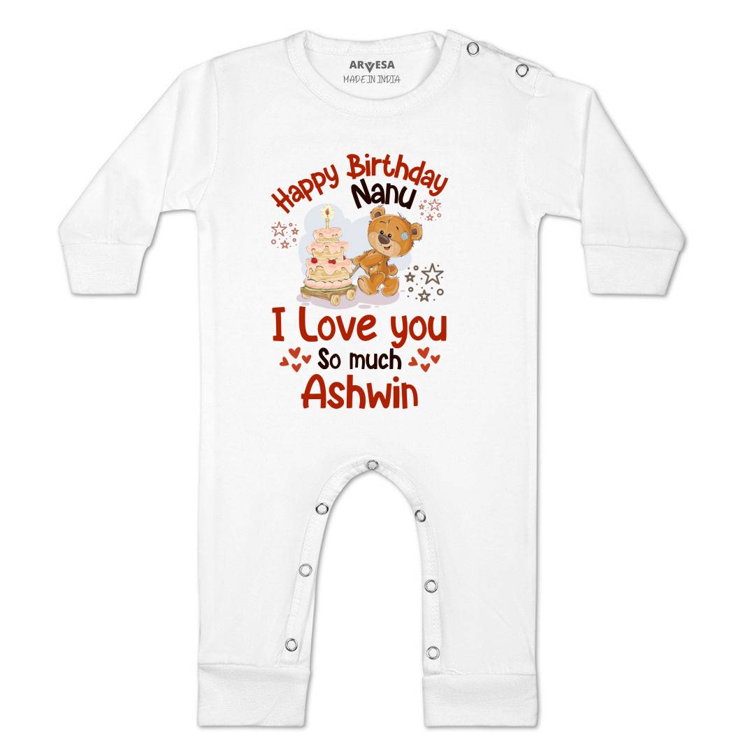 Arvesa Happy Birthday Nanu Baby Boy & Girl Dress