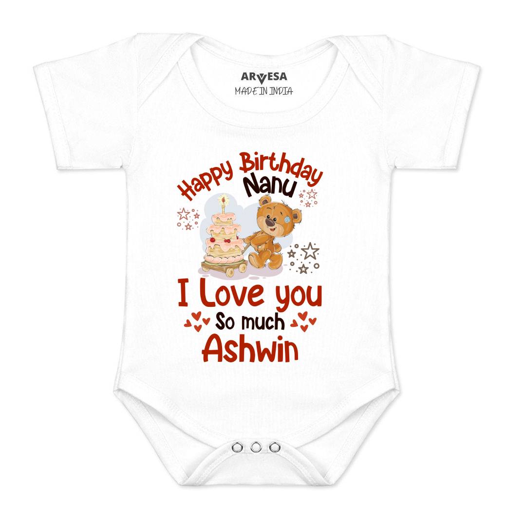 Arvesa Happy Birthday Nanu Baby Boy & Girl Dress