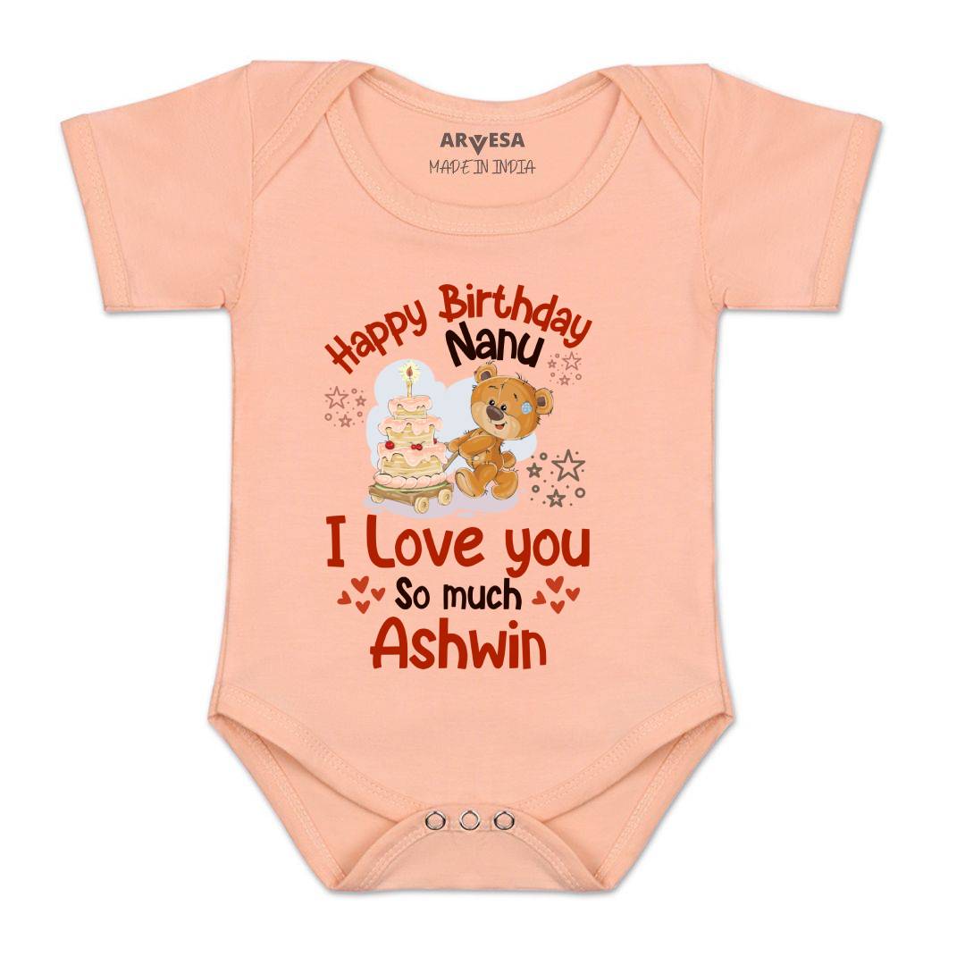 Arvesa Happy Birthday Nanu Baby Boy & Girl Dress