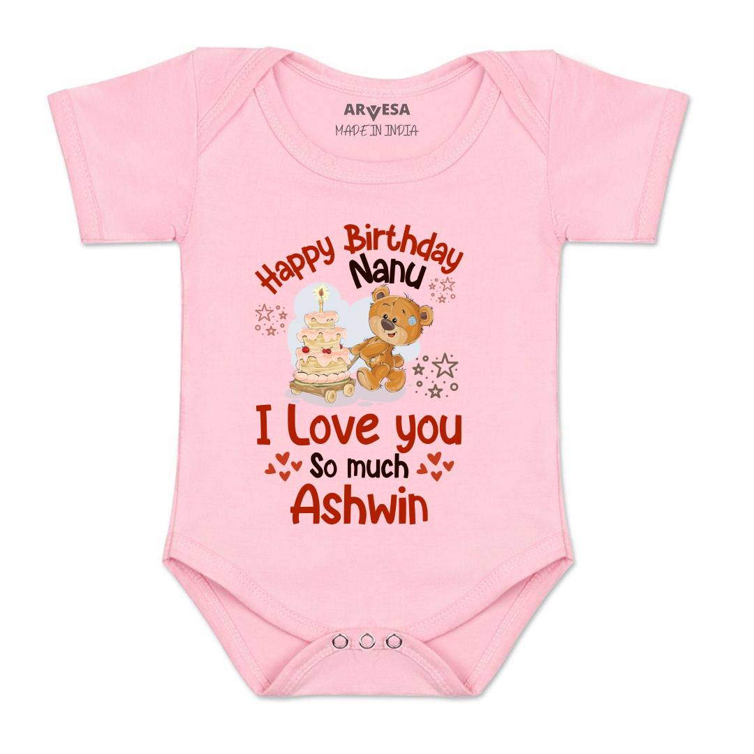 Arvesa Happy Birthday Nanu Baby Boy & Girl Dress
