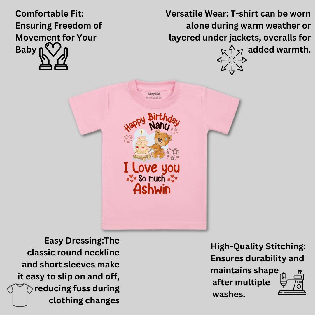 Arvesa Happy Birthday Nanu Baby Boy & Girl Dress