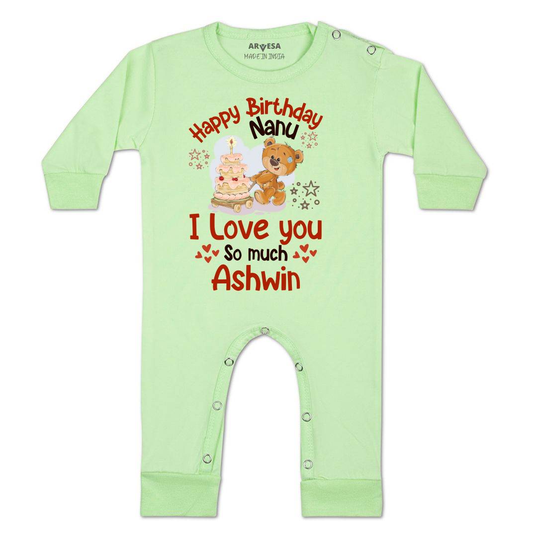 Arvesa Happy Birthday Nanu Baby Boy & Girl Dress