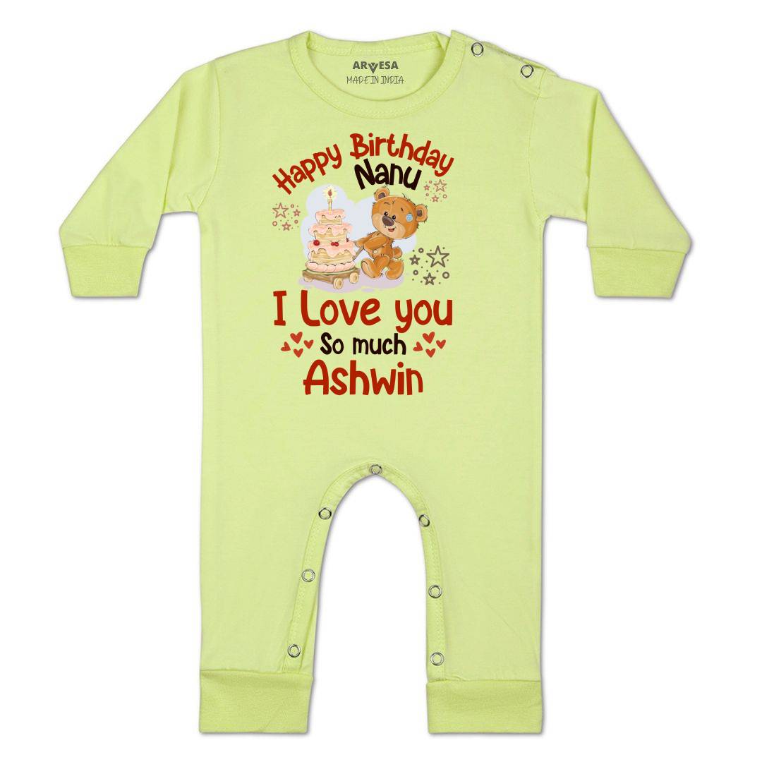 Arvesa Happy Birthday Nanu Baby Boy & Girl Dress