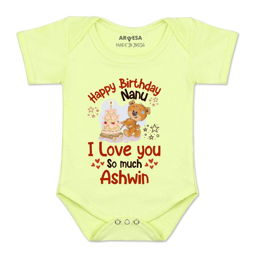 Arvesa Happy Birthday Nanu Baby Boy & Girl Dress