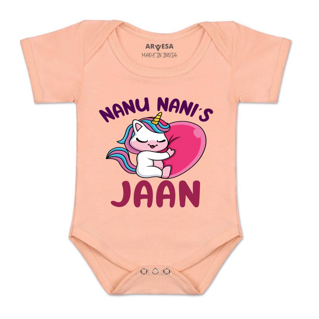 Arvesa Nana Nani Jaan Design-1267 White 0-3 Months Jumpsuit for Baby Boy & Girl dress .