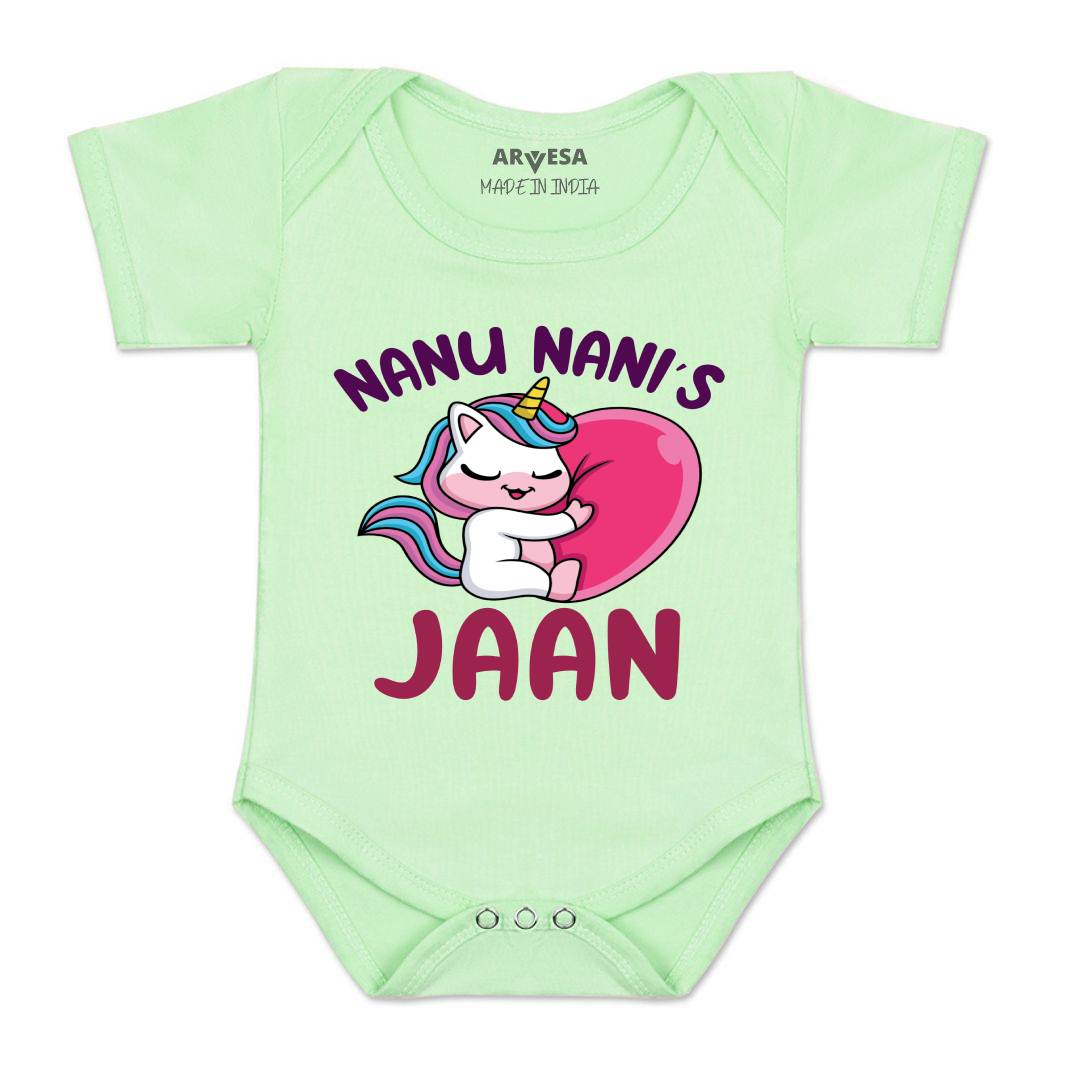 Arvesa Nana Nani Jaan Design-1267 White 0-3 Months Jumpsuit for Baby Boy & Girl dress .