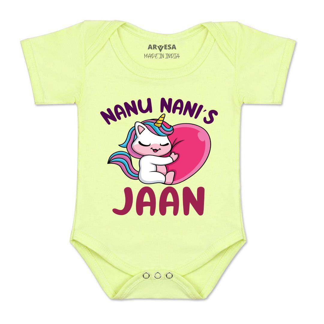 Arvesa Nana Nani Jaan Design-1267 White 0-3 Months Jumpsuit for Baby Boy & Girl dress .