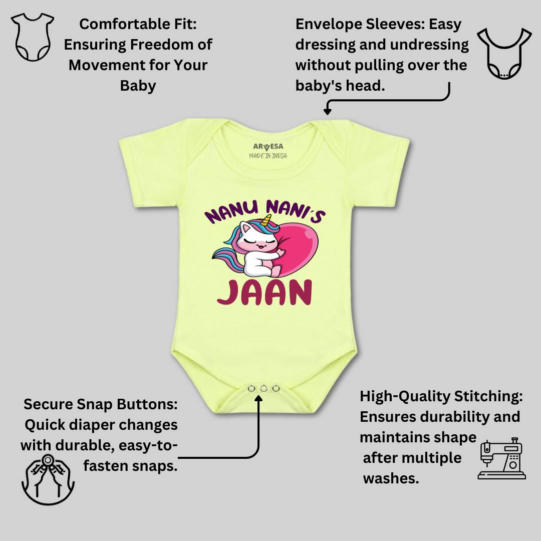 Arvesa Nana Nani Jaan Design-1267 White 0-3 Months Jumpsuit for Baby Boy & Girl dress .