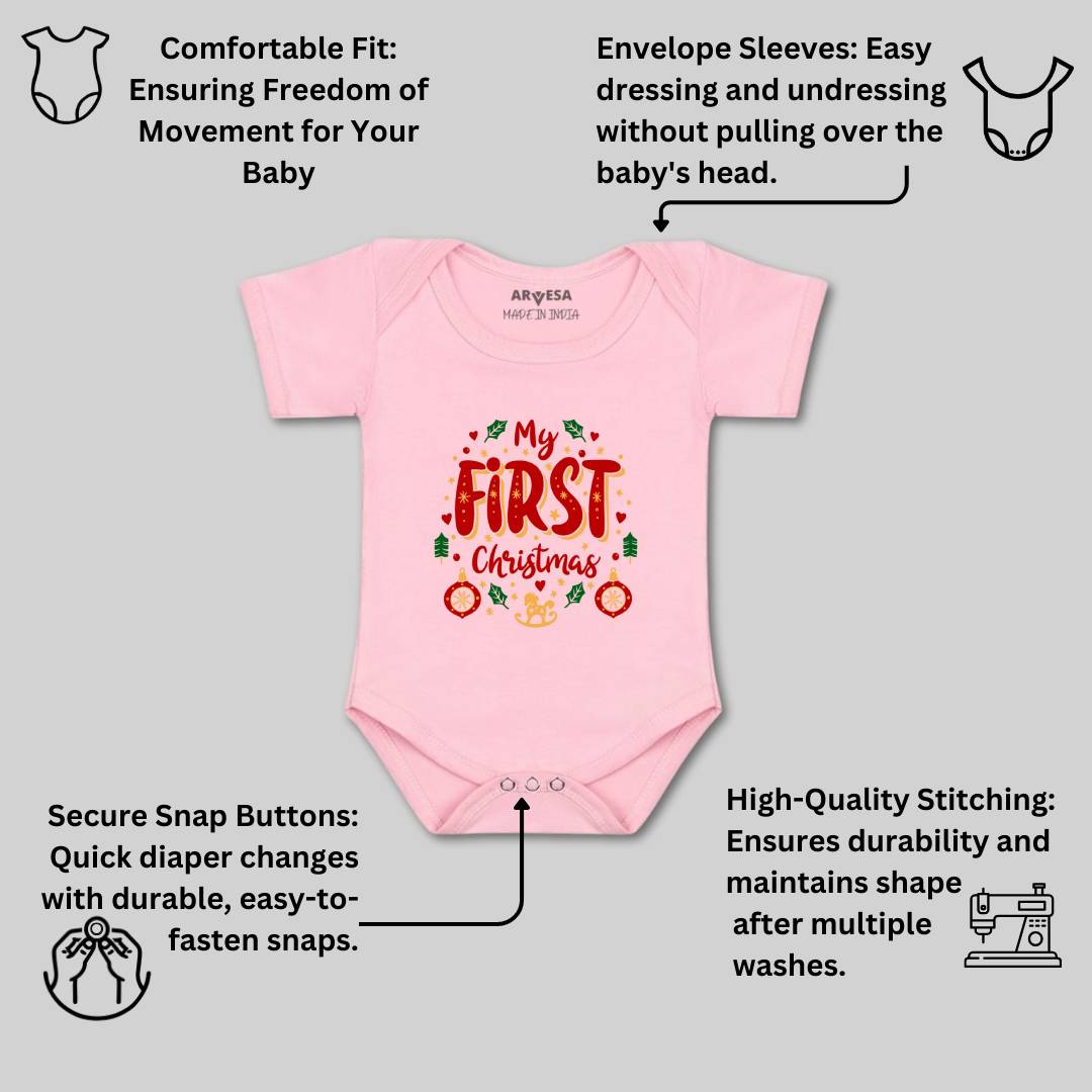 Arvesa Design-1268 Christmas My First Baby Boy and Baby Girl Dress .