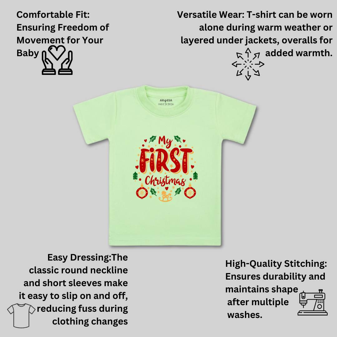 Arvesa Design-1268 Christmas My First Baby Boy and Baby Girl Dress .