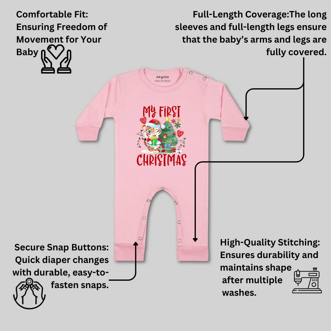 Arvesa Design-1271 Christmas My First Baby Boy and Baby Girl Dress .