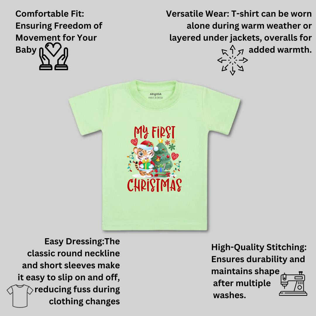 Arvesa Design-1271 Christmas My First Baby Boy and Baby Girl Dress .