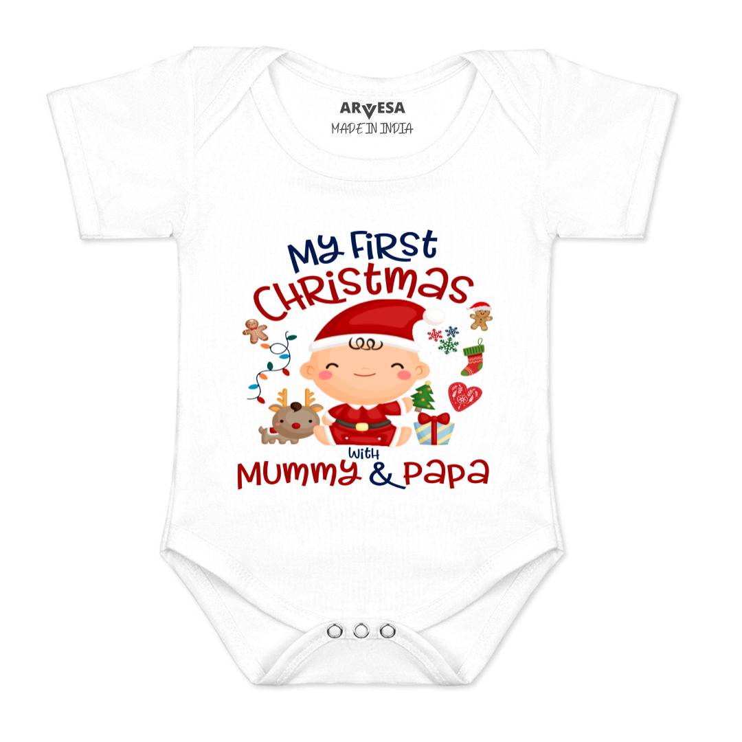 Arvesa Design-1273 Christmas My First Baby Boy and Baby Girl Dress .