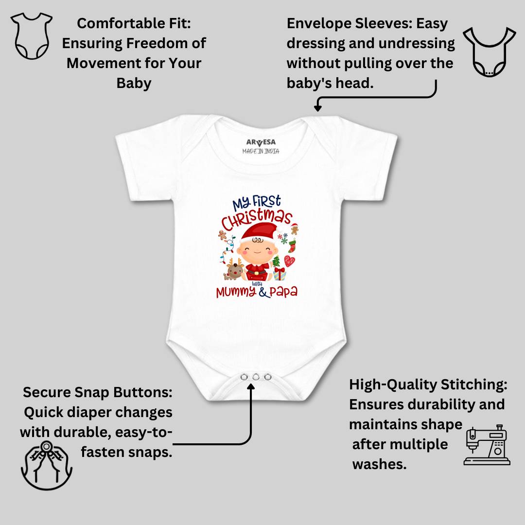 Arvesa Design-1273 Christmas My First Baby Boy and Baby Girl Dress .