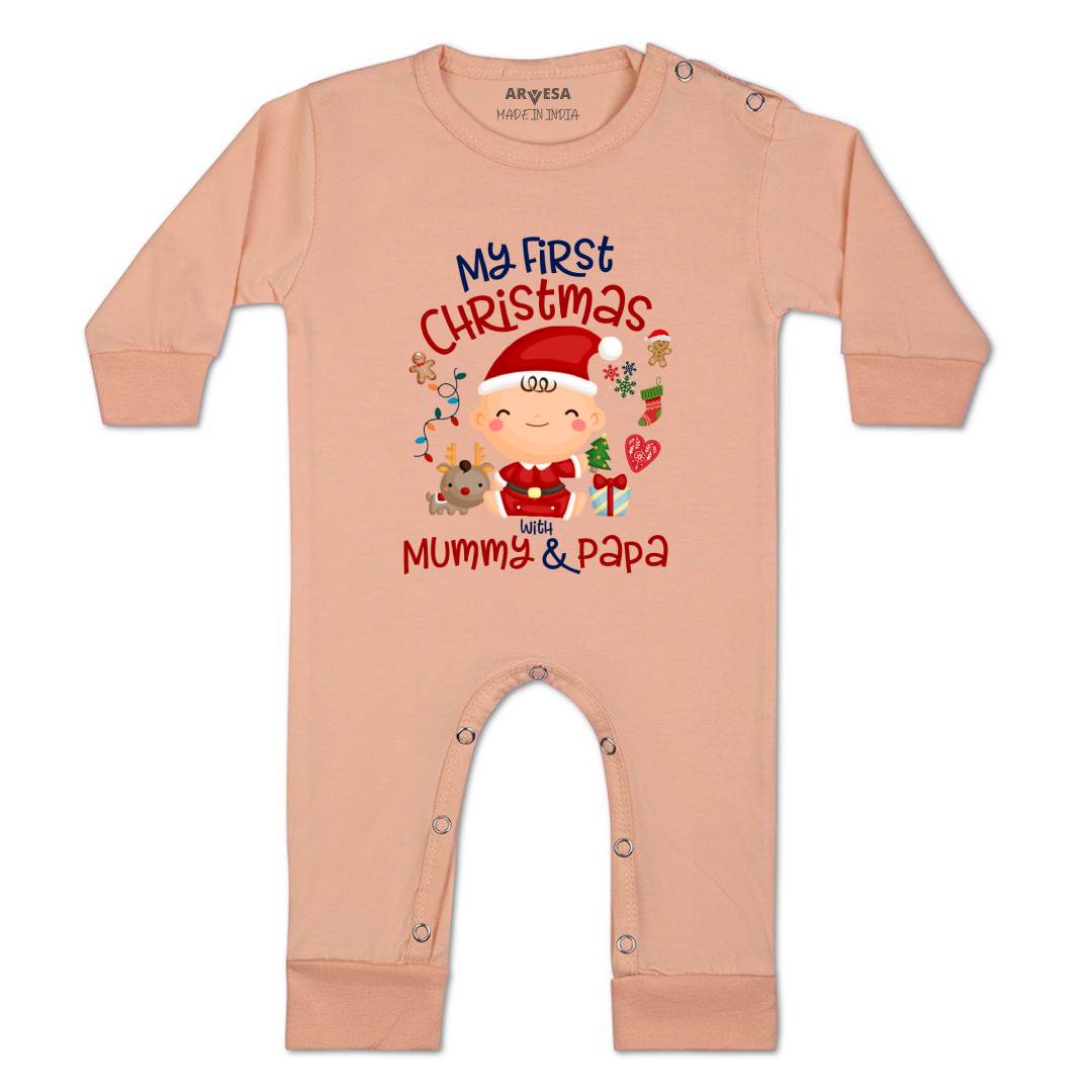 Arvesa Design-1273 Christmas My First Baby Boy and Baby Girl Dress .