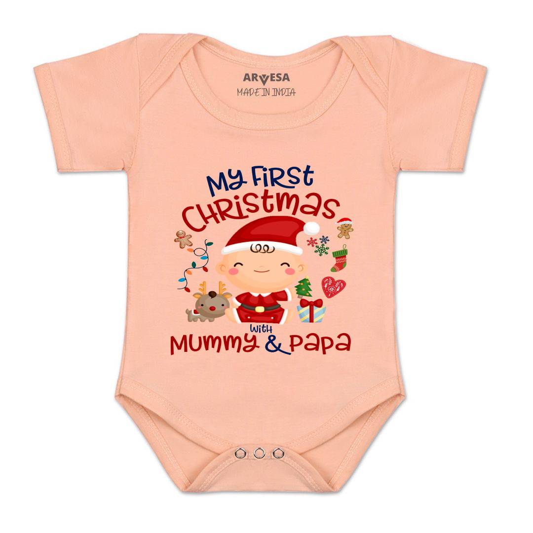 Arvesa Design-1273 Christmas My First Baby Boy and Baby Girl Dress .