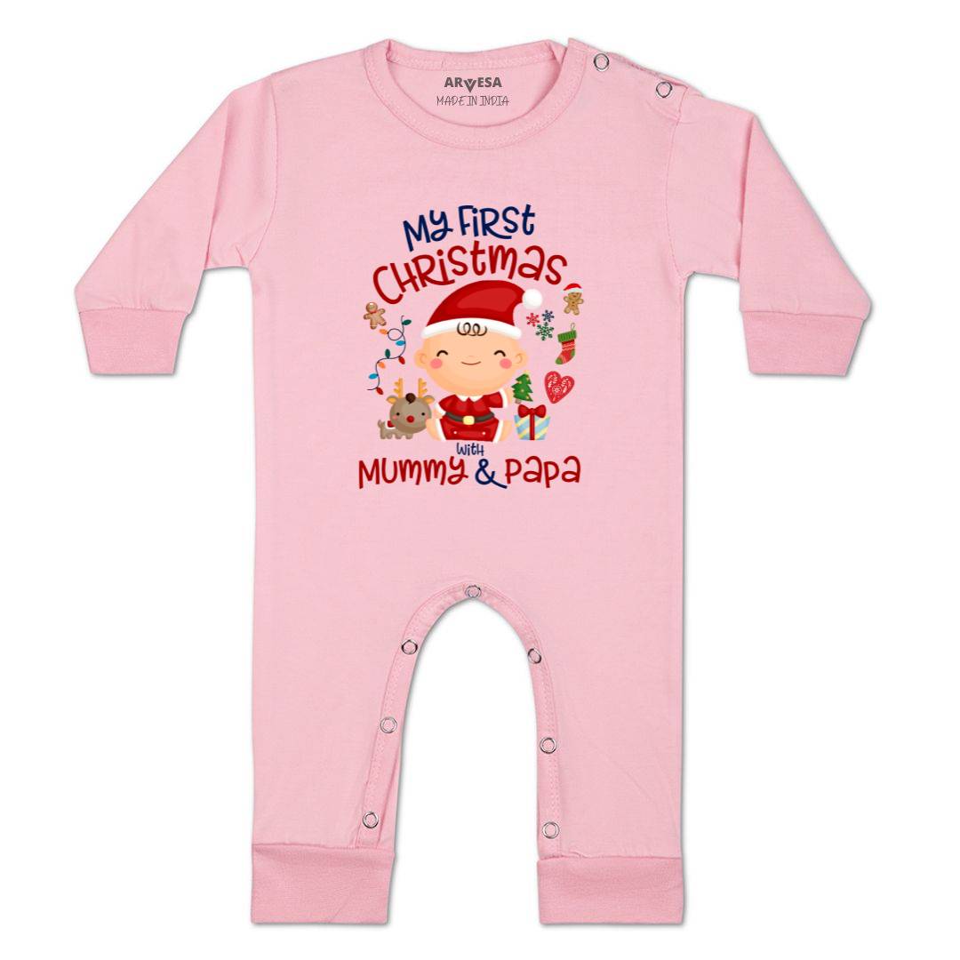 Arvesa Design-1273 Christmas My First Baby Boy and Baby Girl Dress .