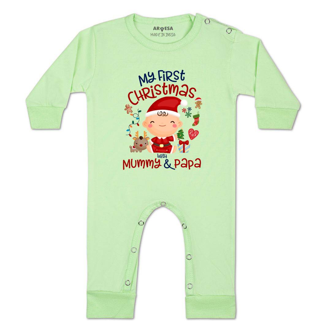 Arvesa Design-1273 Christmas My First Baby Boy and Baby Girl Dress .