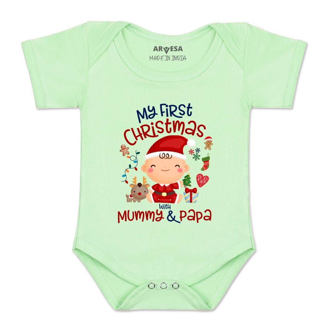 Arvesa Design-1273 Christmas My First Baby Boy and Baby Girl Dress .