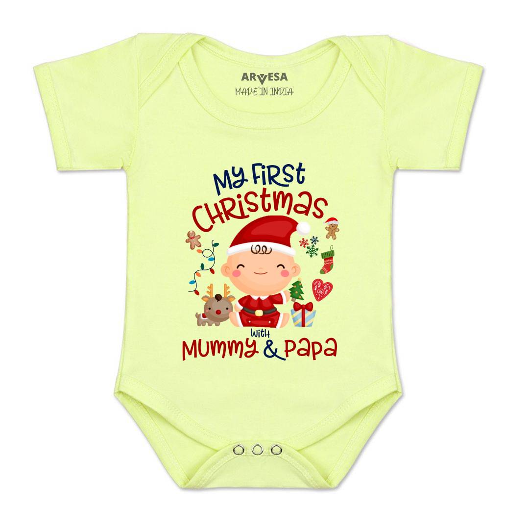 Arvesa Design-1273 Christmas My First Baby Boy and Baby Girl Dress .