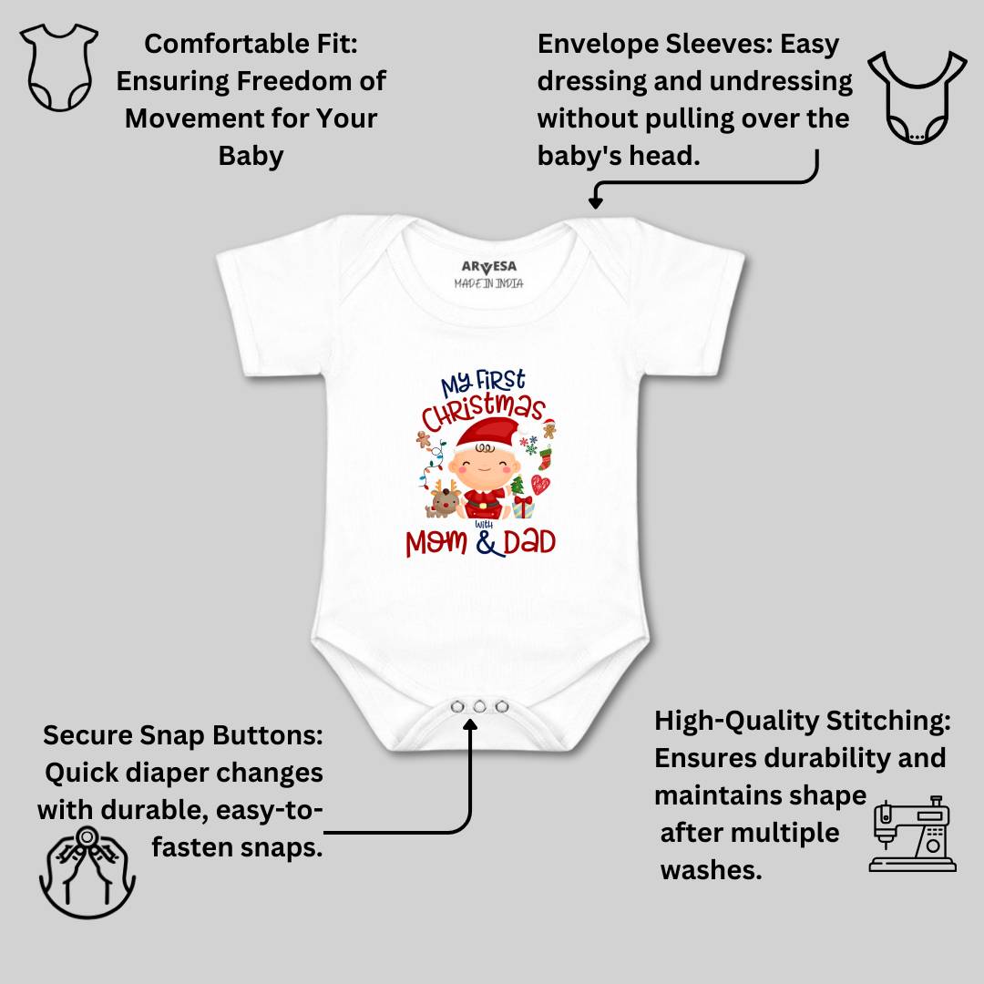 Arvesa Design-1283 Christmas My First Baby Boy and Baby Girl Dress .