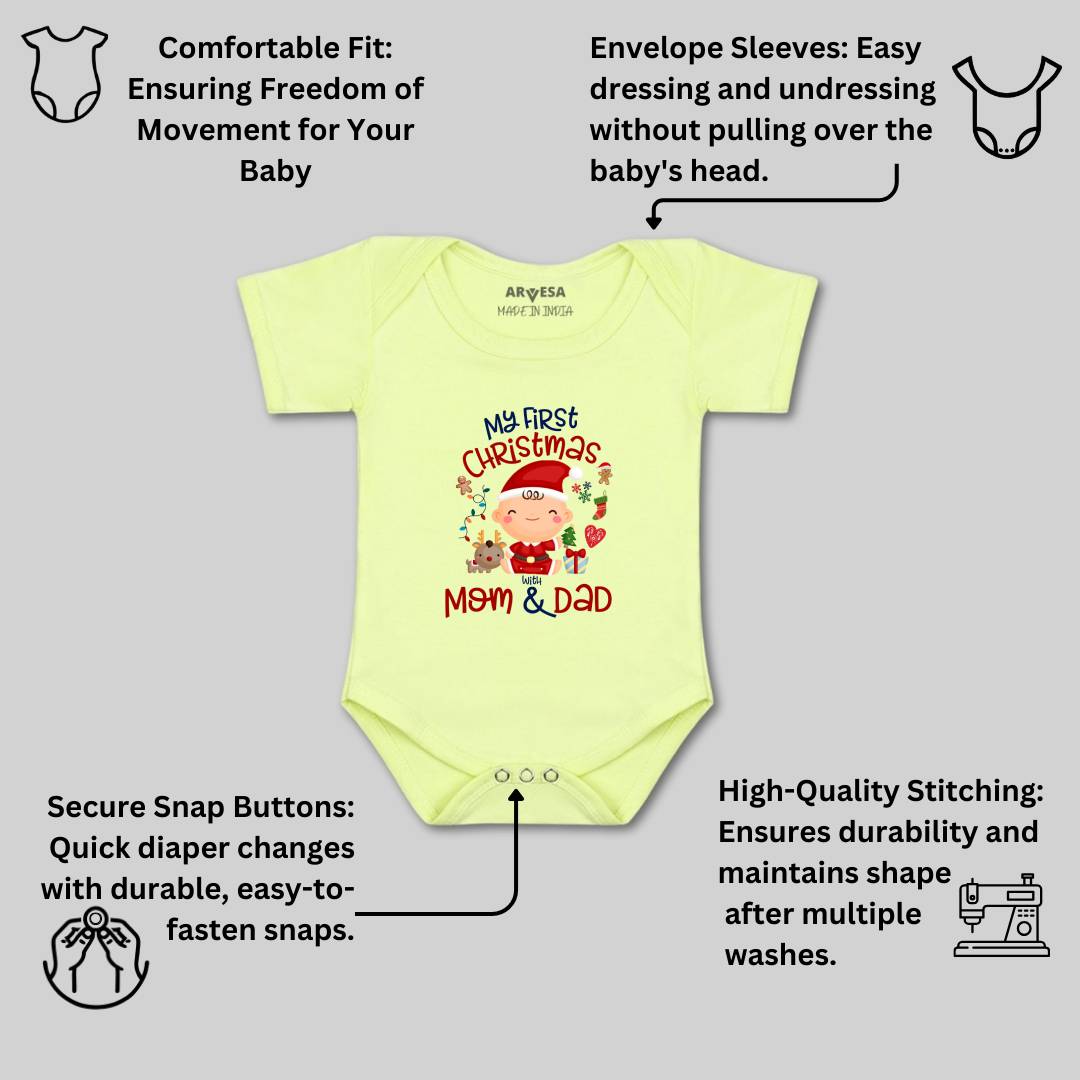 Arvesa Design-1283 Christmas My First Baby Boy and Baby Girl Dress .