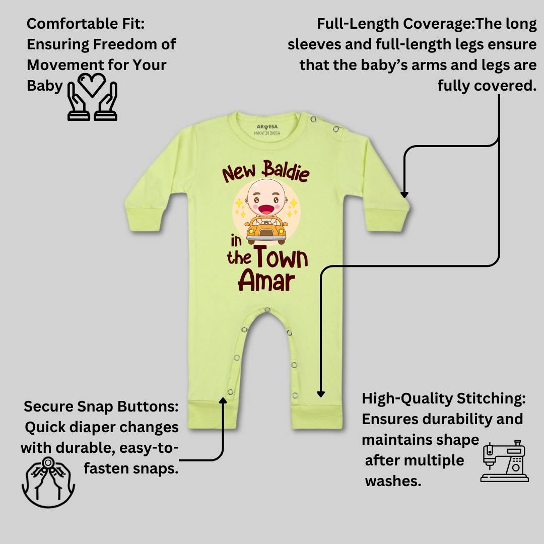 Arvesa New Baldie in The Town Baby Boy & Girl Dress