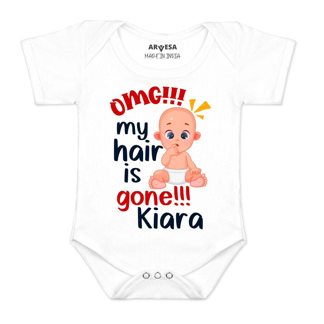 Arvesa Omg My Hair is Gone Baby Boy & Girl Dress