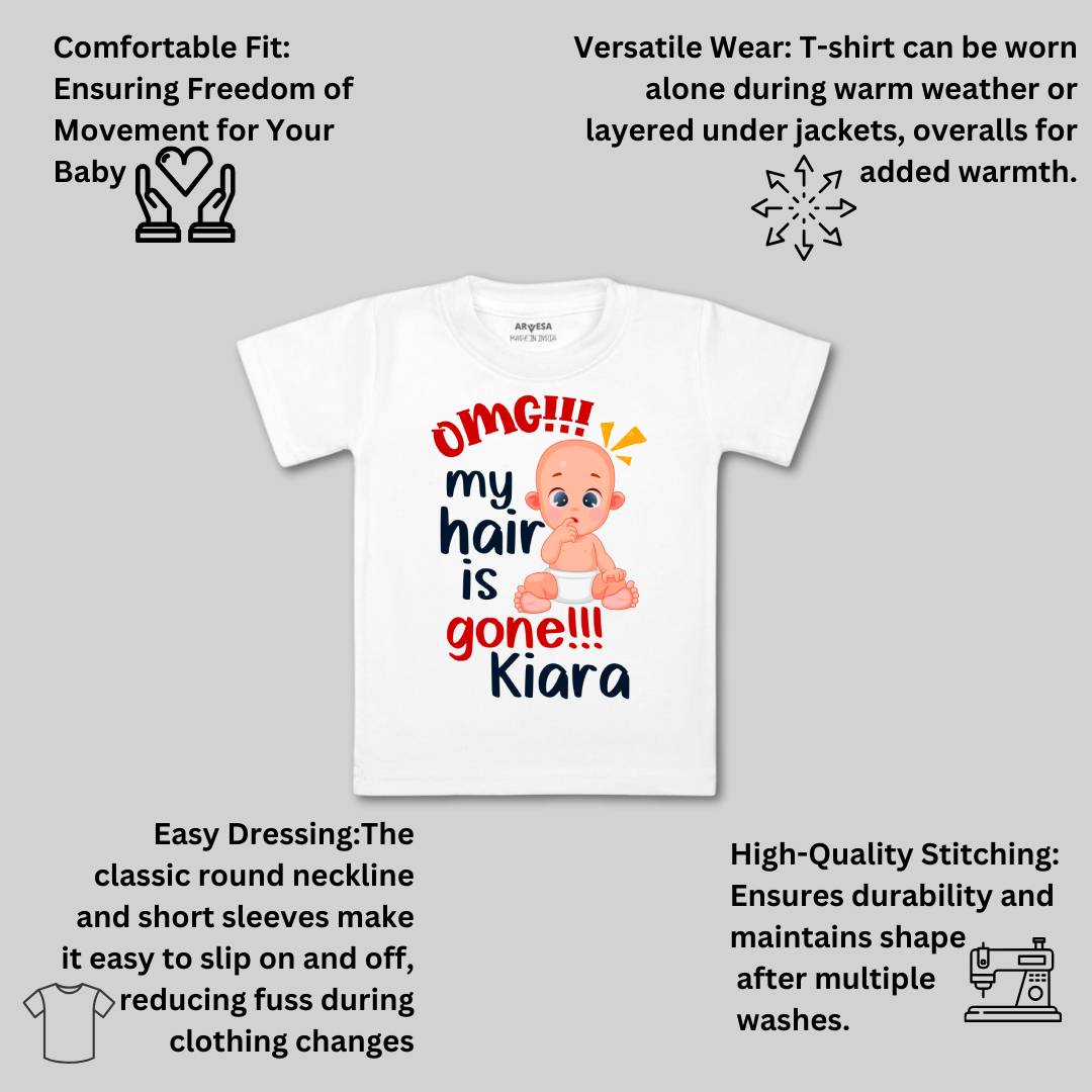 Arvesa Omg My Hair is Gone Baby Boy & Girl Dress