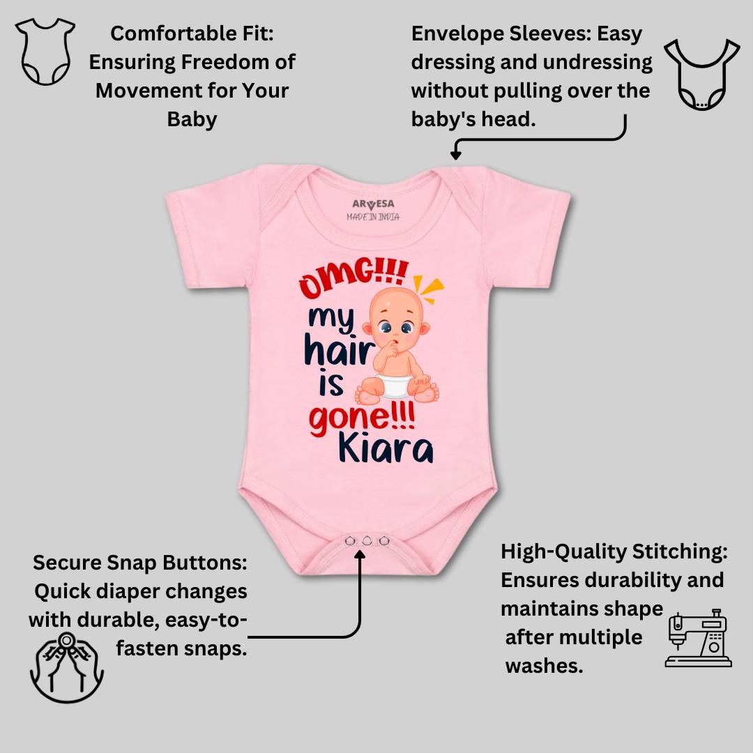Arvesa Omg My Hair is Gone Baby Boy & Girl Dress