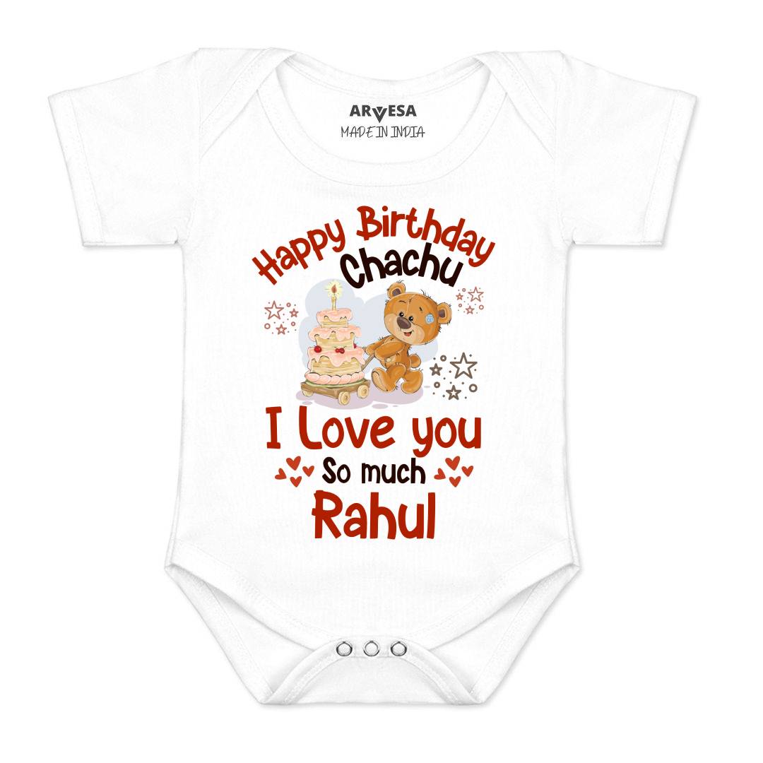 Arvesa Happy Birthday Chachu Baby Boy & Girl Dress