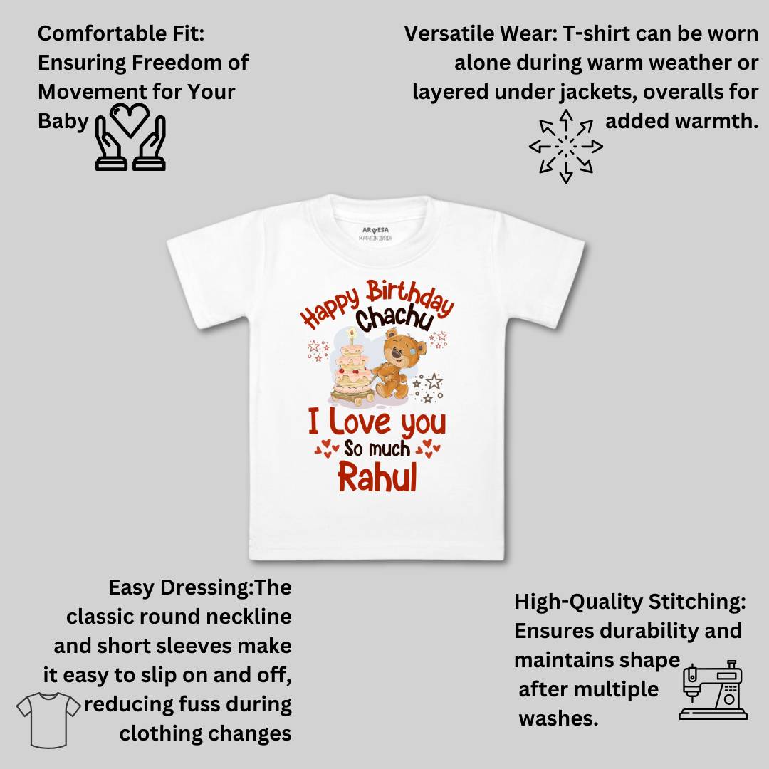 Arvesa Happy Birthday Chachu Baby Boy & Girl Dress