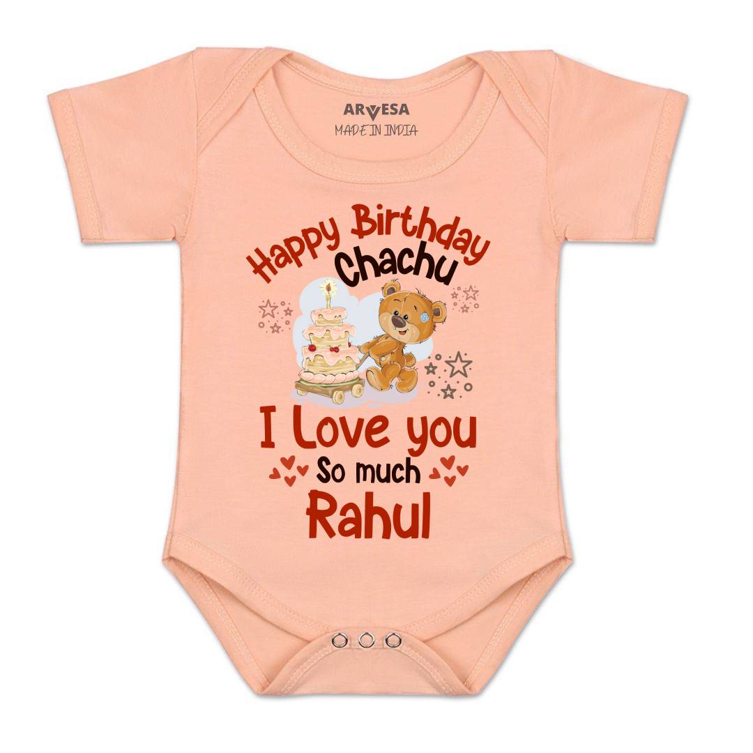 Arvesa Happy Birthday Chachu Baby Boy & Girl Dress
