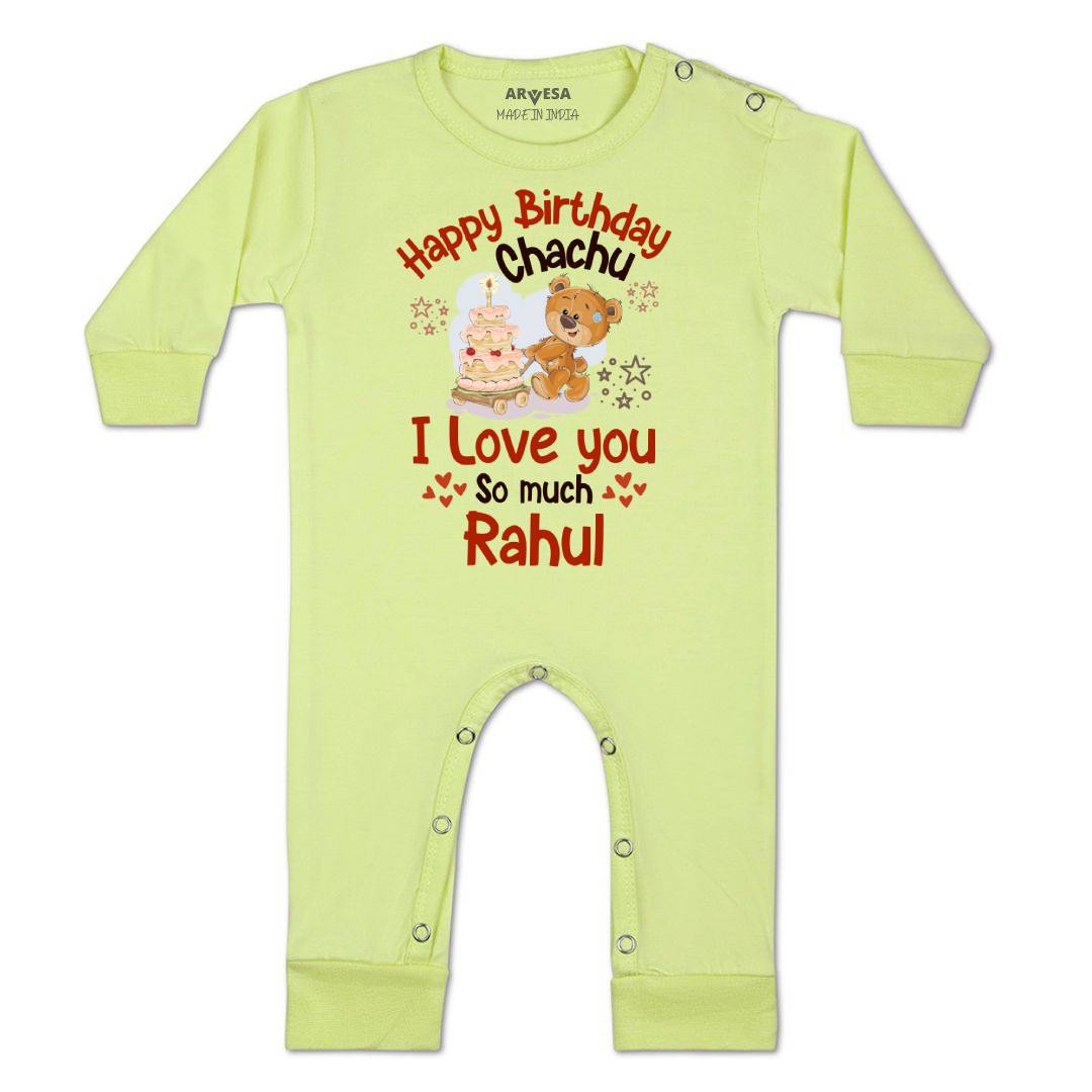 Arvesa Happy Birthday Chachu Baby Boy & Girl Dress