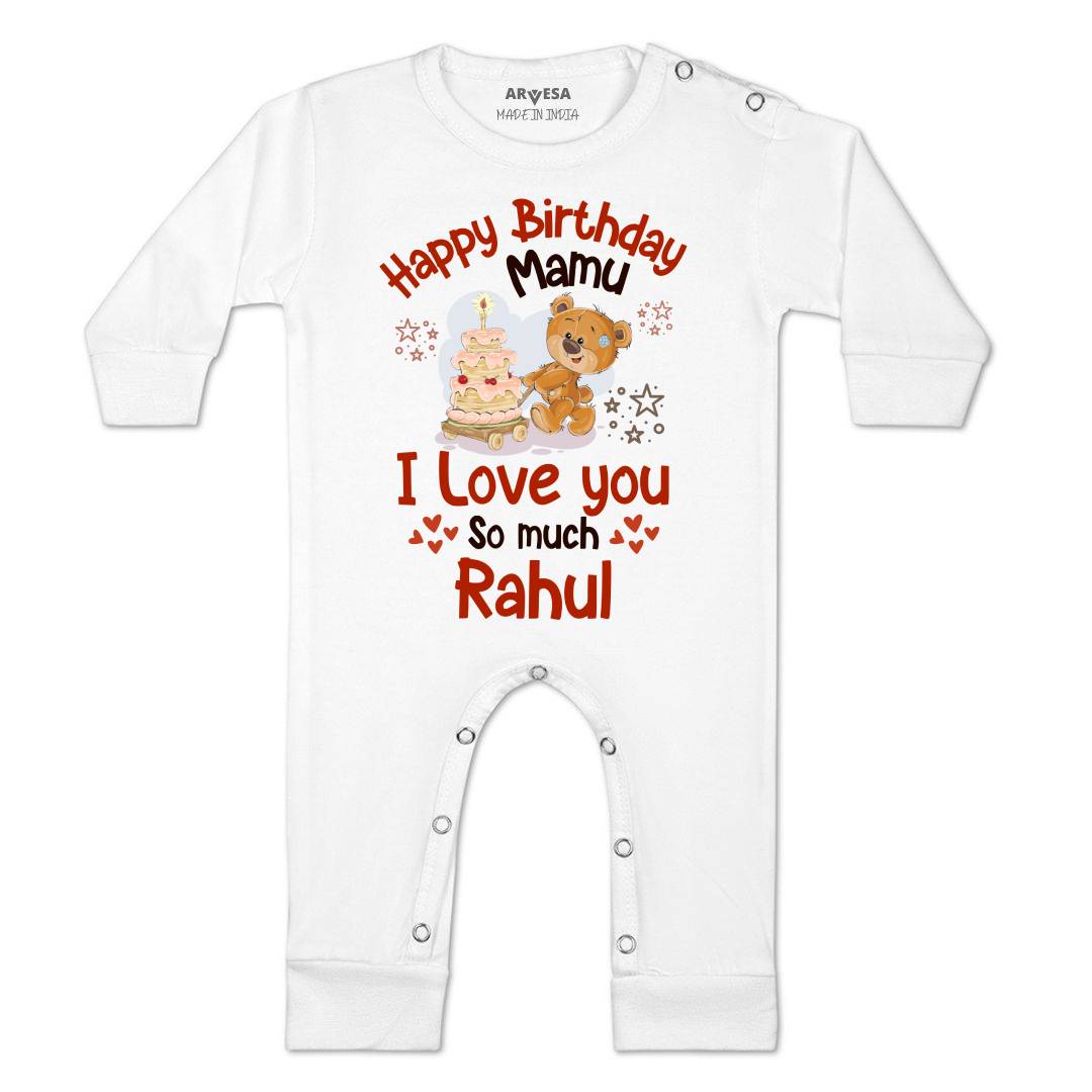 Arvesa Happy Birthday Mamu Baby Boy & Girl Dress