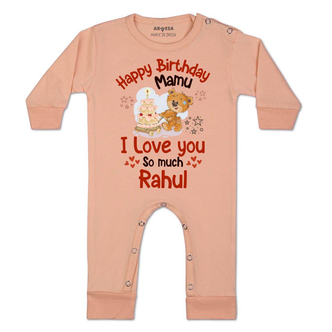 Arvesa Happy Birthday Mamu Baby Boy & Girl Dress
