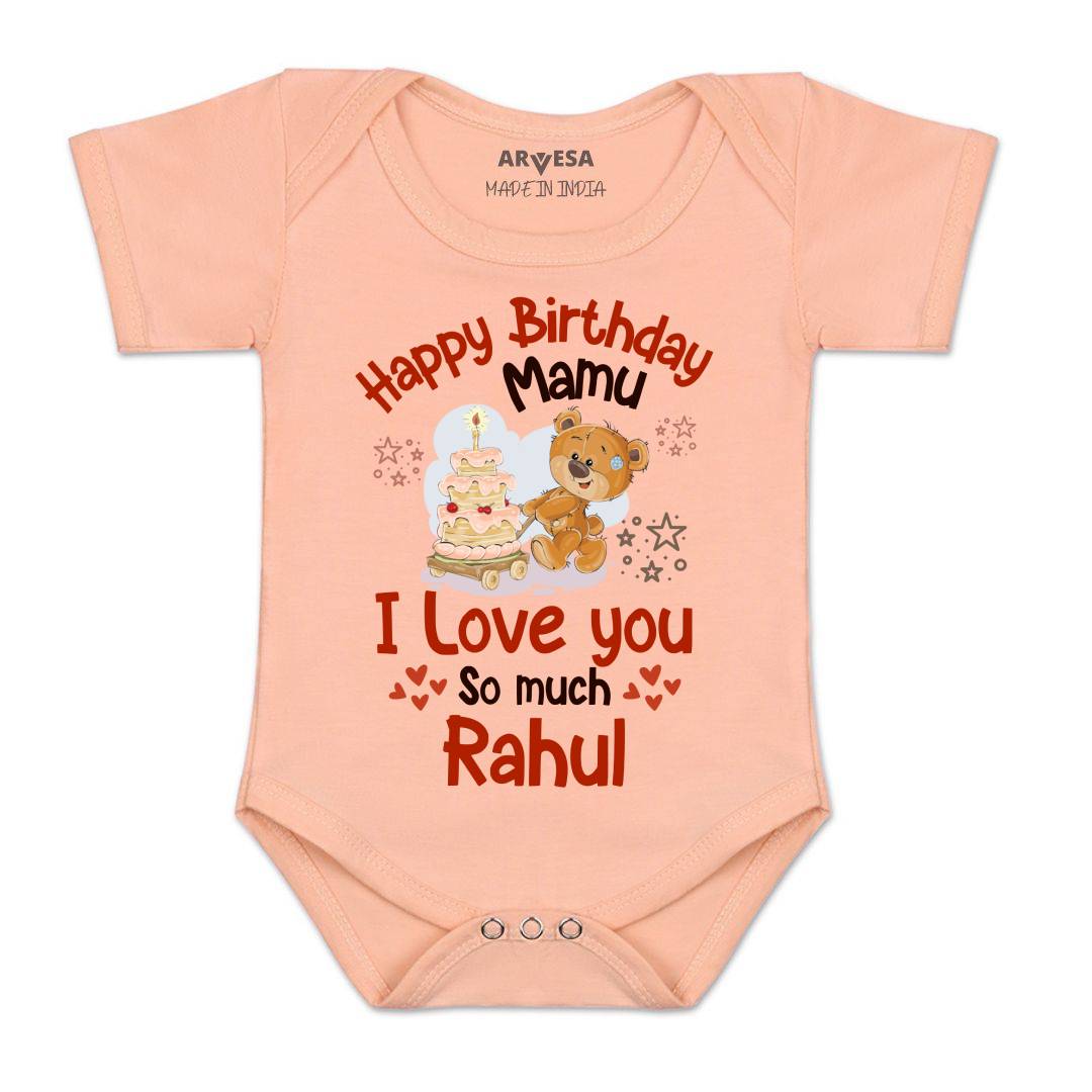 Arvesa Happy Birthday Mamu Baby Boy & Girl Dress