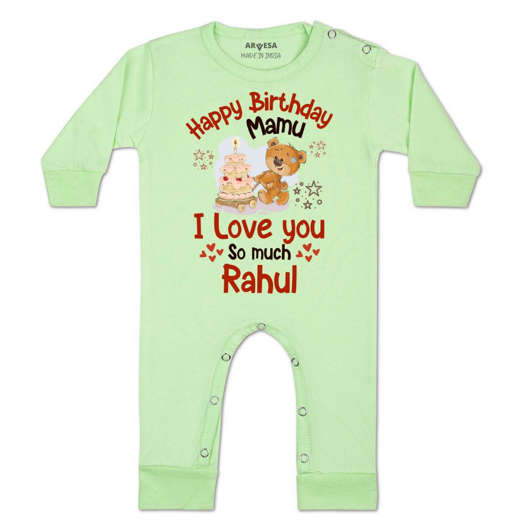Arvesa Happy Birthday Mamu Baby Boy & Girl Dress