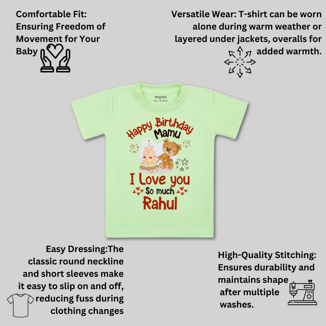 Arvesa Happy Birthday Mamu Baby Boy & Girl Dress